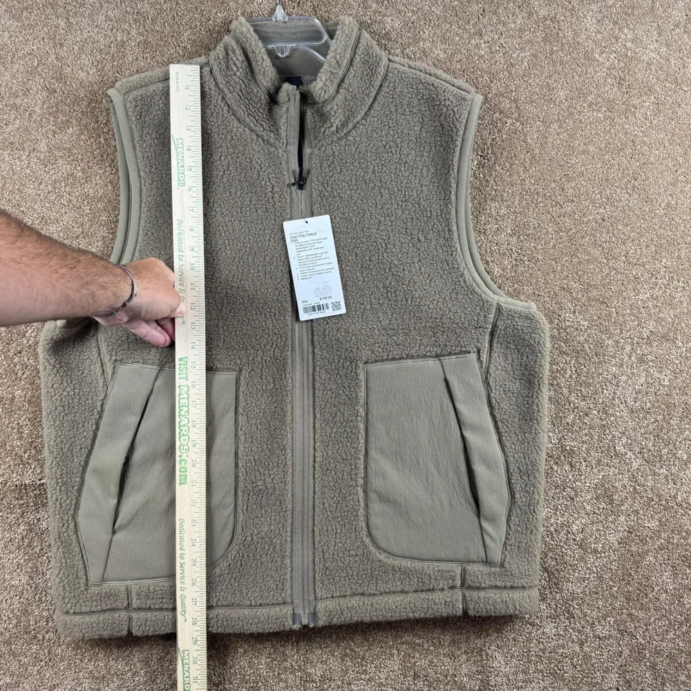 Lululemon High Pile Fleece Vest XXL Fawn Beige LM3FAQS Relaxed Fit New